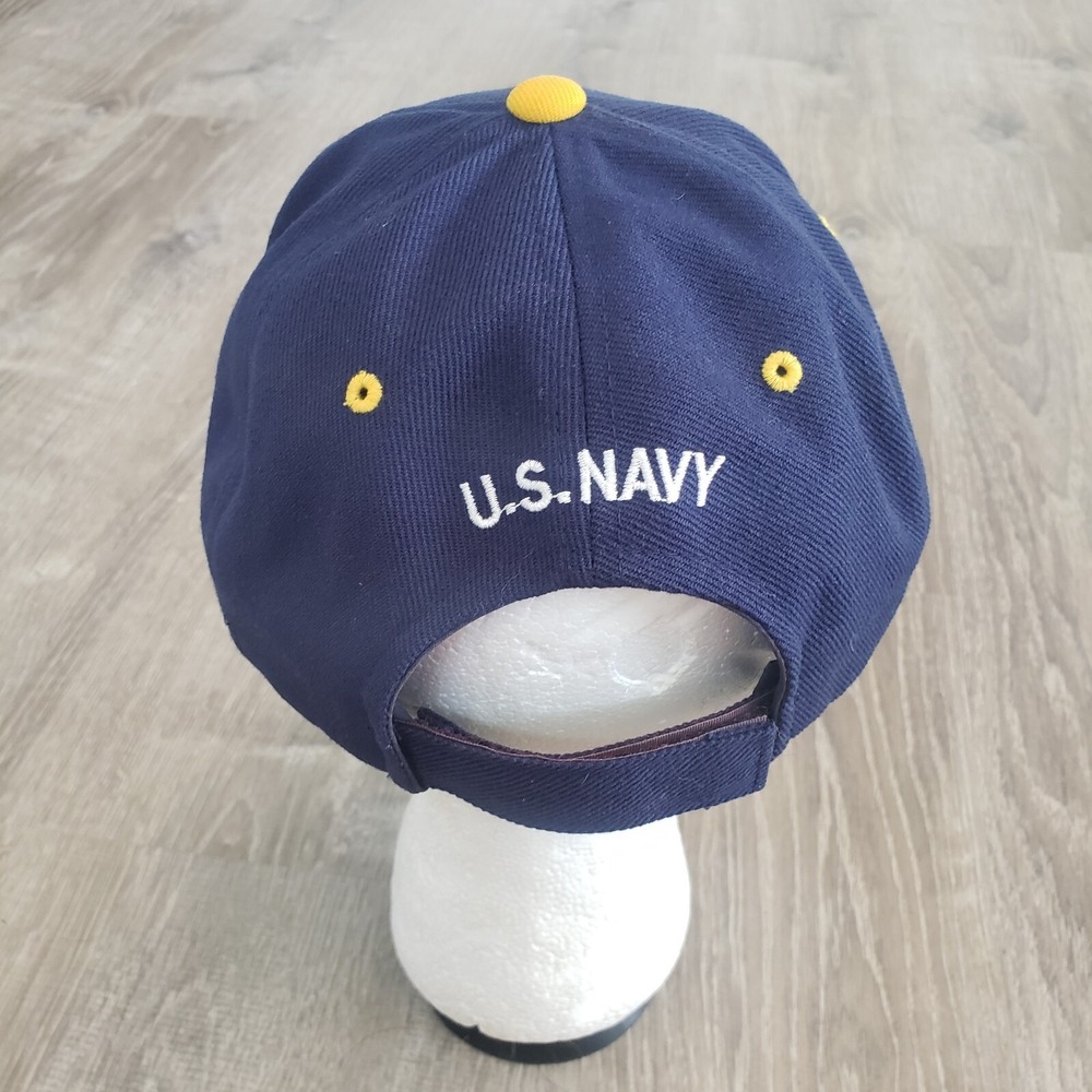 US Navy Retired Officer‎ Adjustable Strapback Baseball Hat Cap Scrambled Eggs - Picture 4 of 7